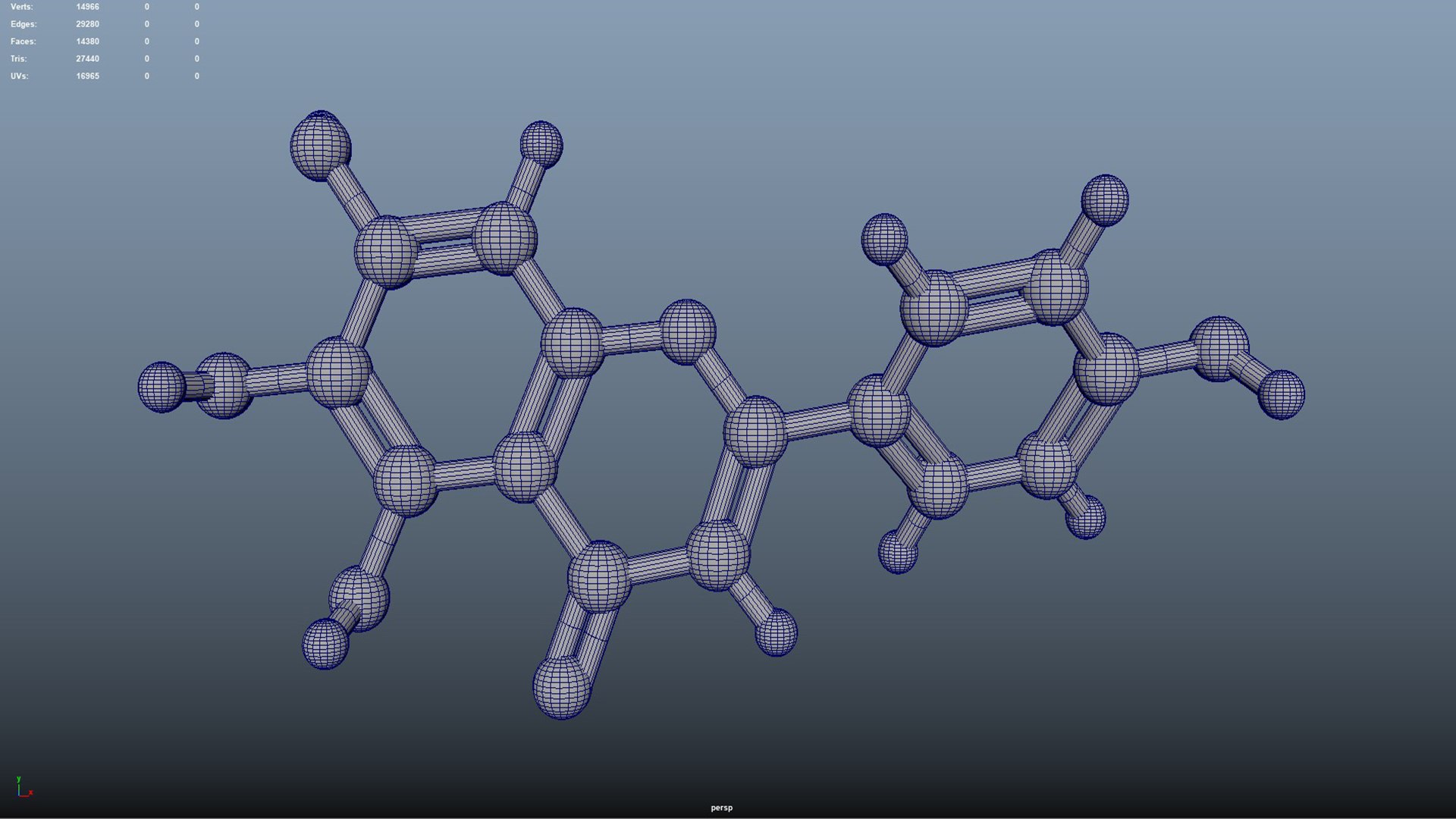 Flavonoid Structure 3D - TurboSquid 2210474