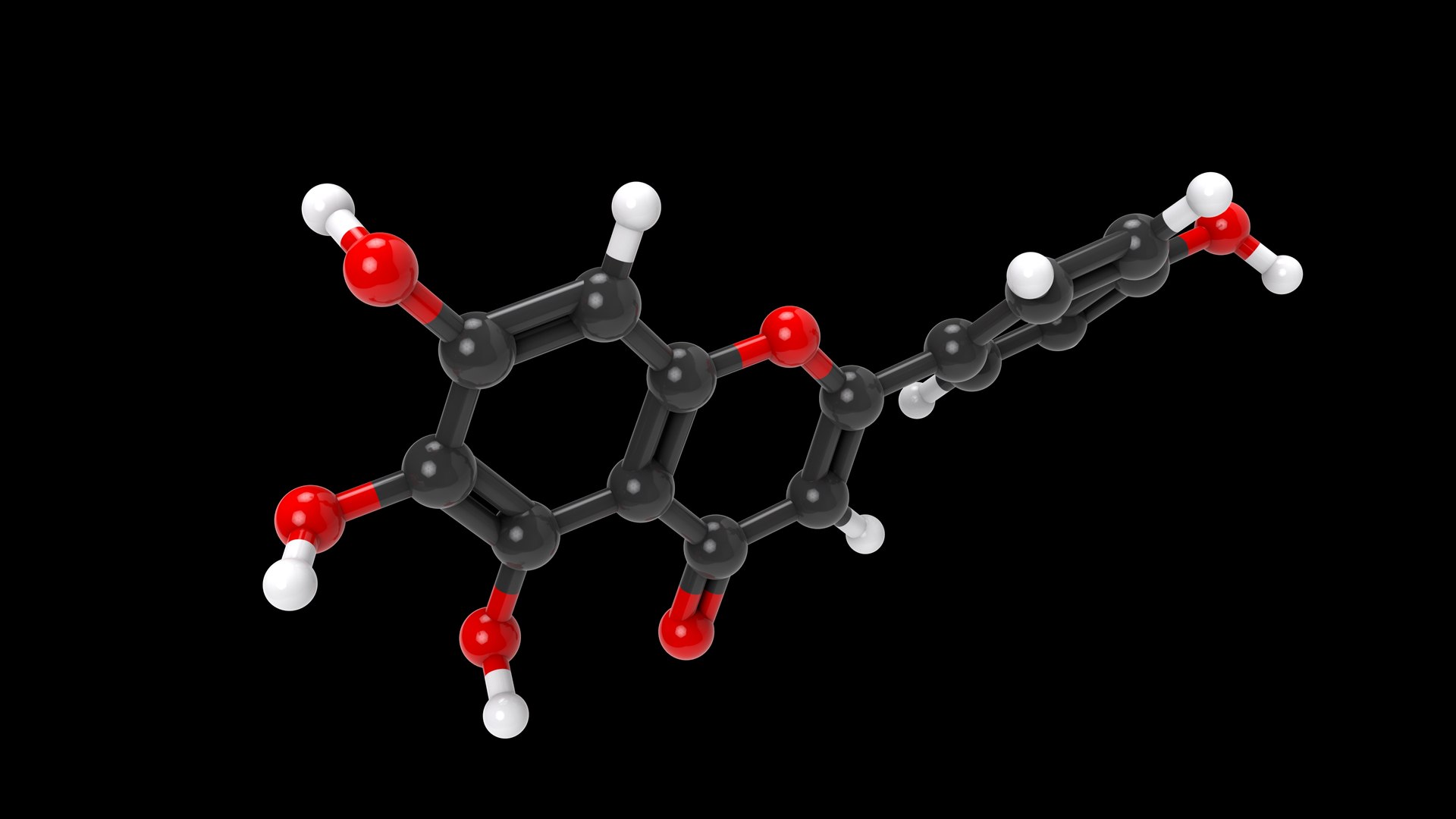 Flavonoid Structure 3D - TurboSquid 2210474