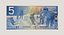 3d model 5 canadian dollar note