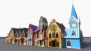 3D Cartoon Street 2 model
