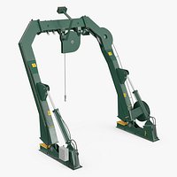 U-Frame for Lowering and Lifting Oceanographic Equipment Rigged