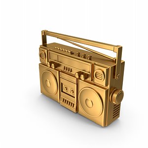 Golden Radio 3D model