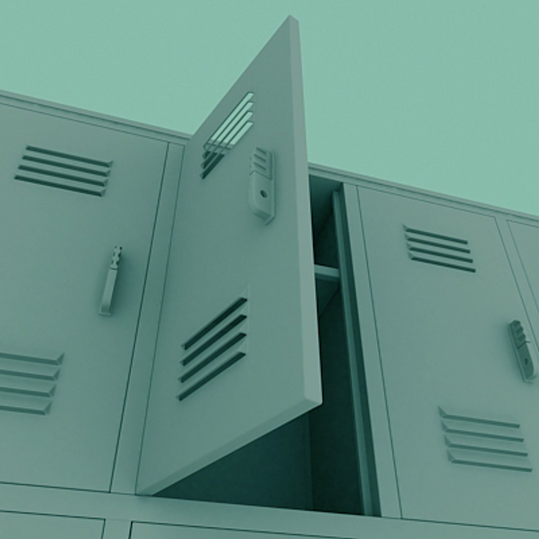 3d Model School Locker