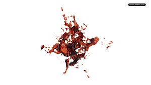 3D Juice Blast Motion Graphics model
