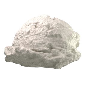 3D Ice Cream Ball 3 model