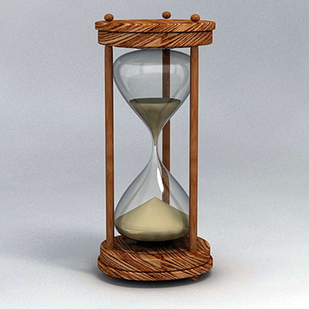 3d Model Sandclock Wooden Sand