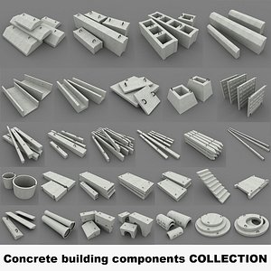 3d concrete building components