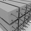 Colección de componentes de construcción de concreto