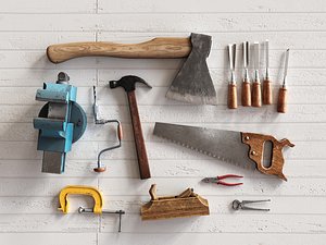 carpenter tool kit 3D model