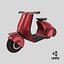 Konzept Elektroroller Vespa 98 Rot