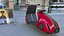 Konzept Elektroroller Vespa 98 Rot