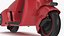 Konzept Elektroroller Vespa 98 Rot