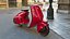 Konzept Elektroroller Vespa 98 Rot