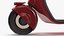 Konzept Elektroroller Vespa 98 Rot