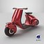 Konzept Elektroroller Vespa 98 Rot