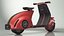 Konzept Elektroroller Vespa 98 Rot
