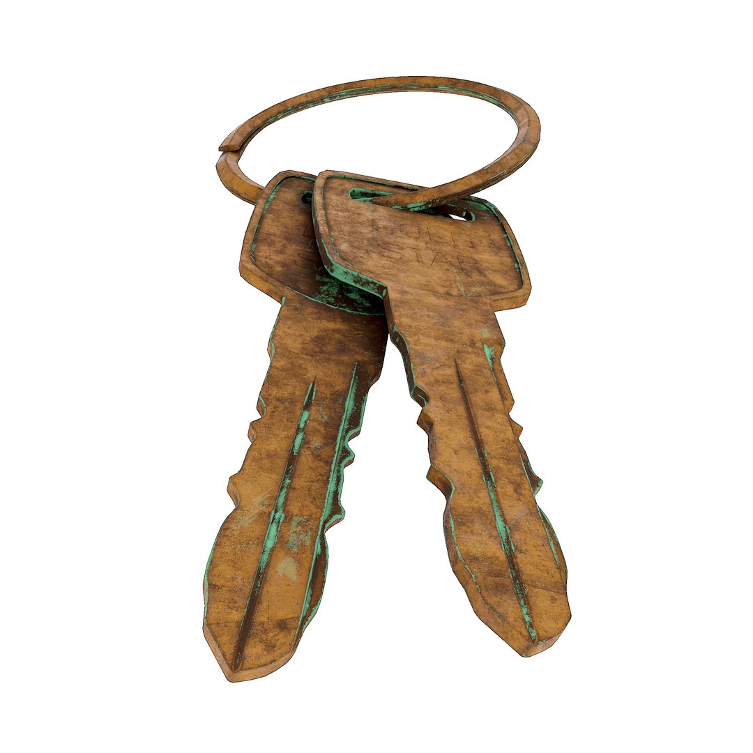 Rusty Door Key 3D Model - TurboSquid 1977109