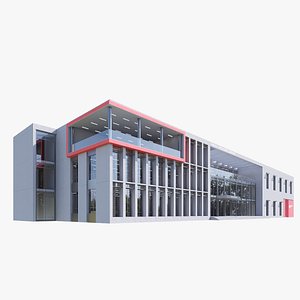 3D Building modern architecture model