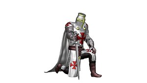 Knights Templar Crusader 8 3D model