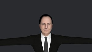 3D Bob Odenkirk  Hyper Realistic Full Body Fully Rigged 3D Character