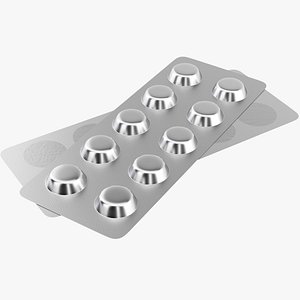 Pills Blister Pack model
