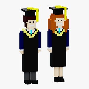 3D Graduation Character