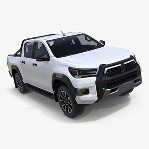 3D Pickup Truck White
