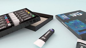 3D model paint box