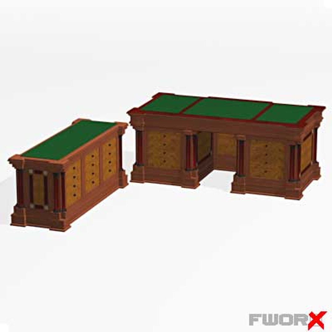 3d Desk Executive Model
