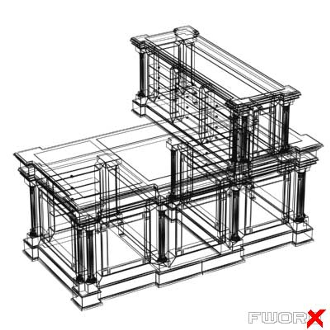 3d Desk Executive Model