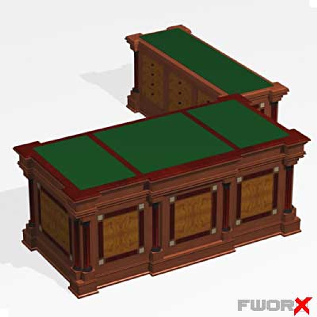 3d Desk Executive Model