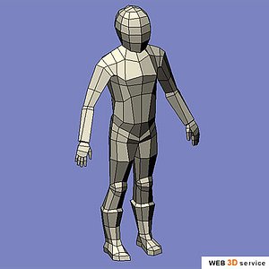 motorcyclist driver 3d model