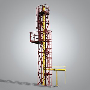 Tower gas distribution station