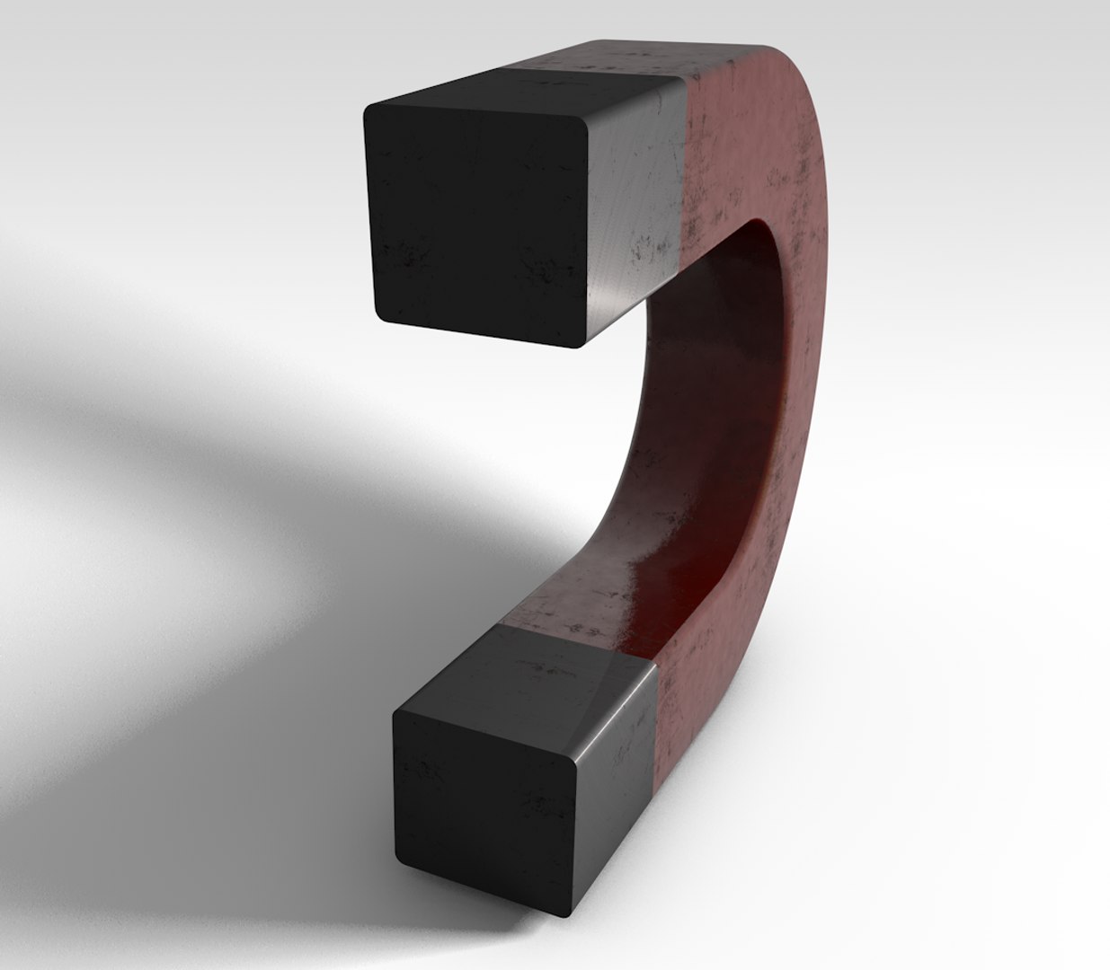 3d Model Magnet School Science