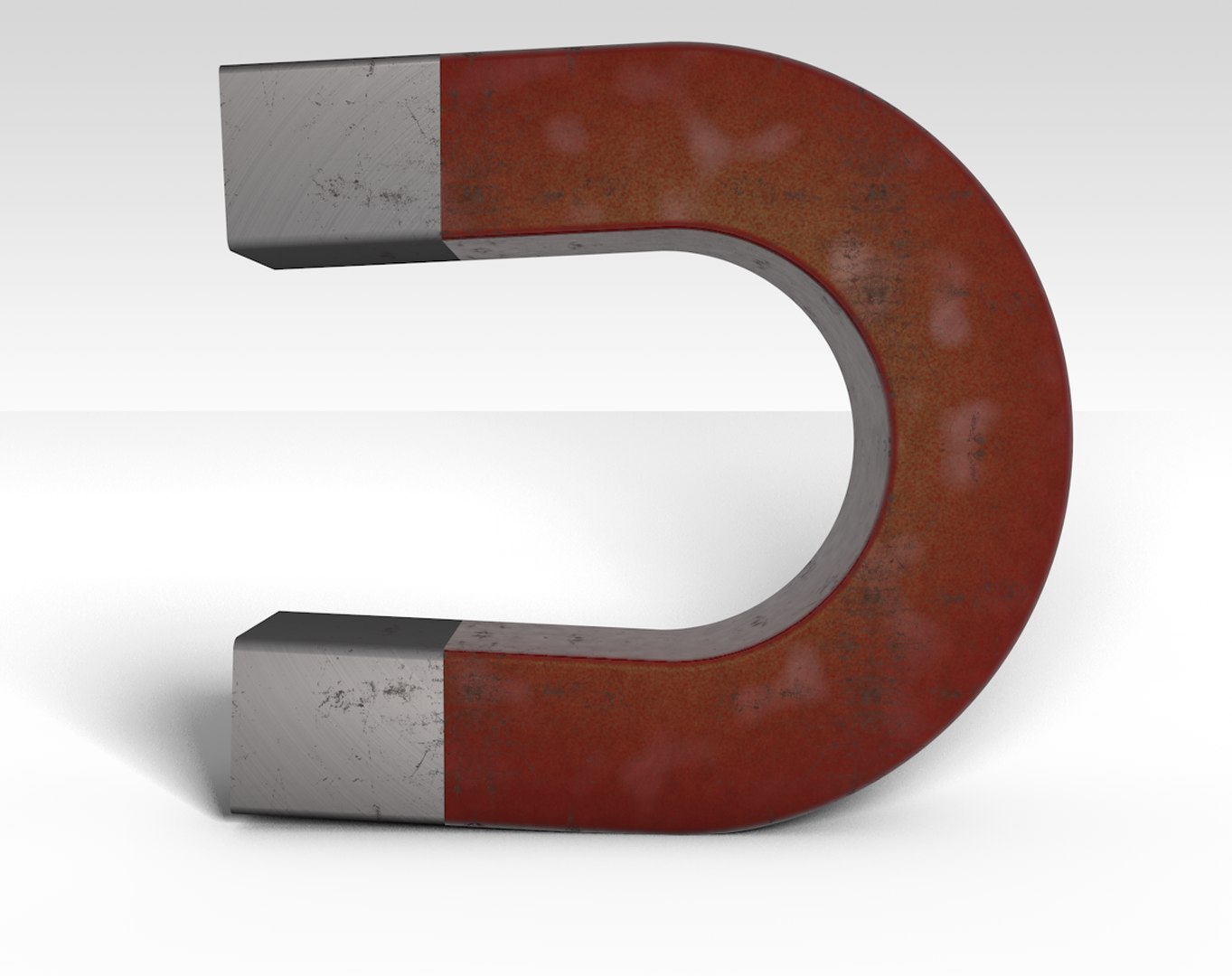 3d Model Magnet School Science