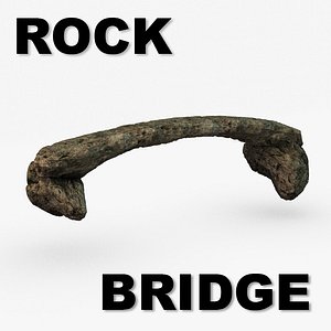 3d natural rock bridge