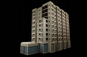 Modern hotel resident 3D model
