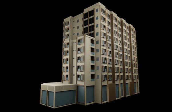 Modern hotel resident 3D model