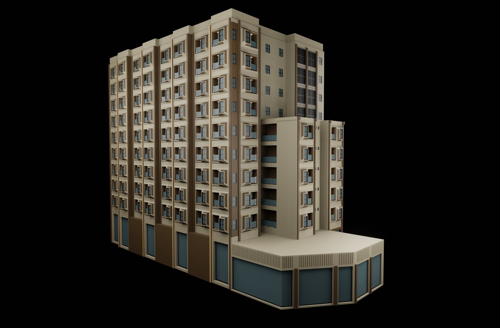 Modern Hotel Resident 3D Model - TurboSquid 2192178