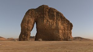 3D model Jabal AlFil  Elephant Rock
