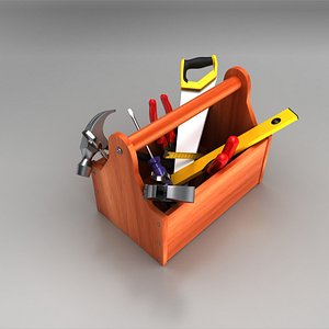 3d tool box model