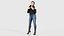 Mulher de Jeans, Top Preto e Cachecol 3 Remasterizado