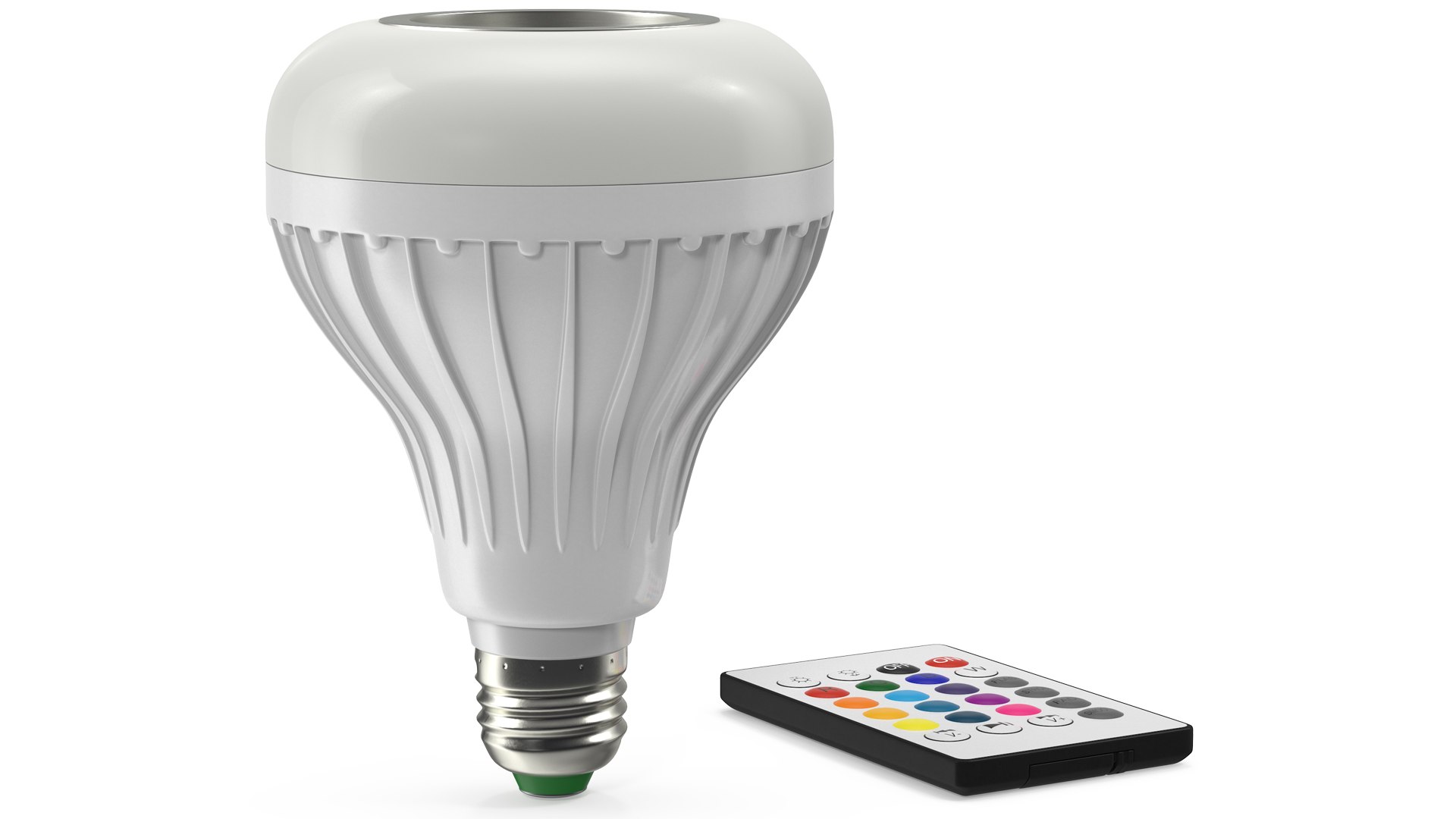 Led Smart Bulb Speaker with Remote Control Off 3D model preview