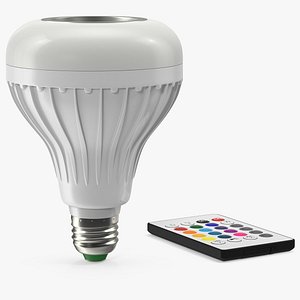 3D Led Smart Bulb Speaker with Remote Control Off