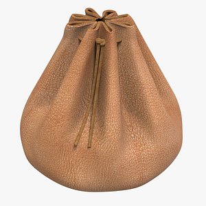 Medieval Wallet Coins 3D model