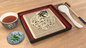 3D zaru soba cold soba noodles
