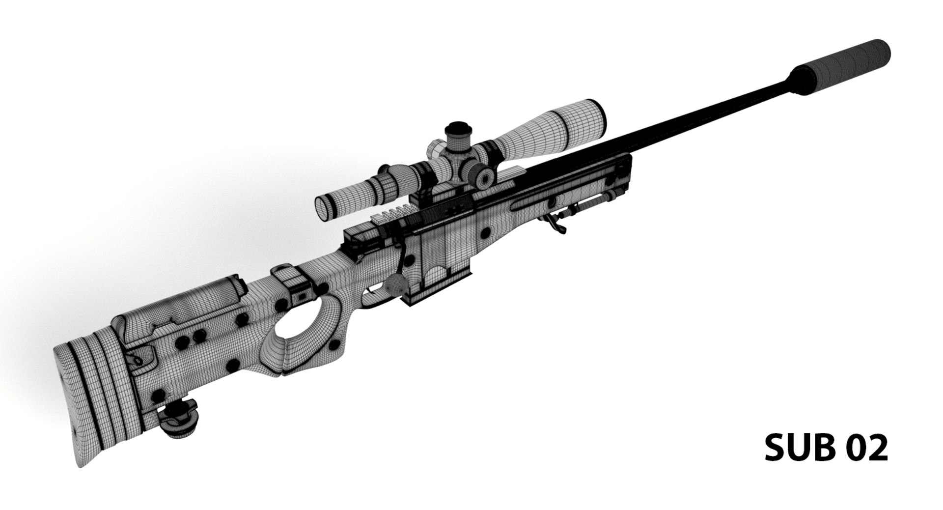 SNIPER L115A3 Weapon Arma Rifle - - 3D Warehouse