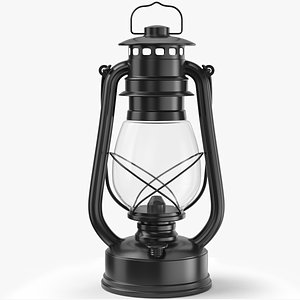 Oil Lamp Low Poly 3D Model 01