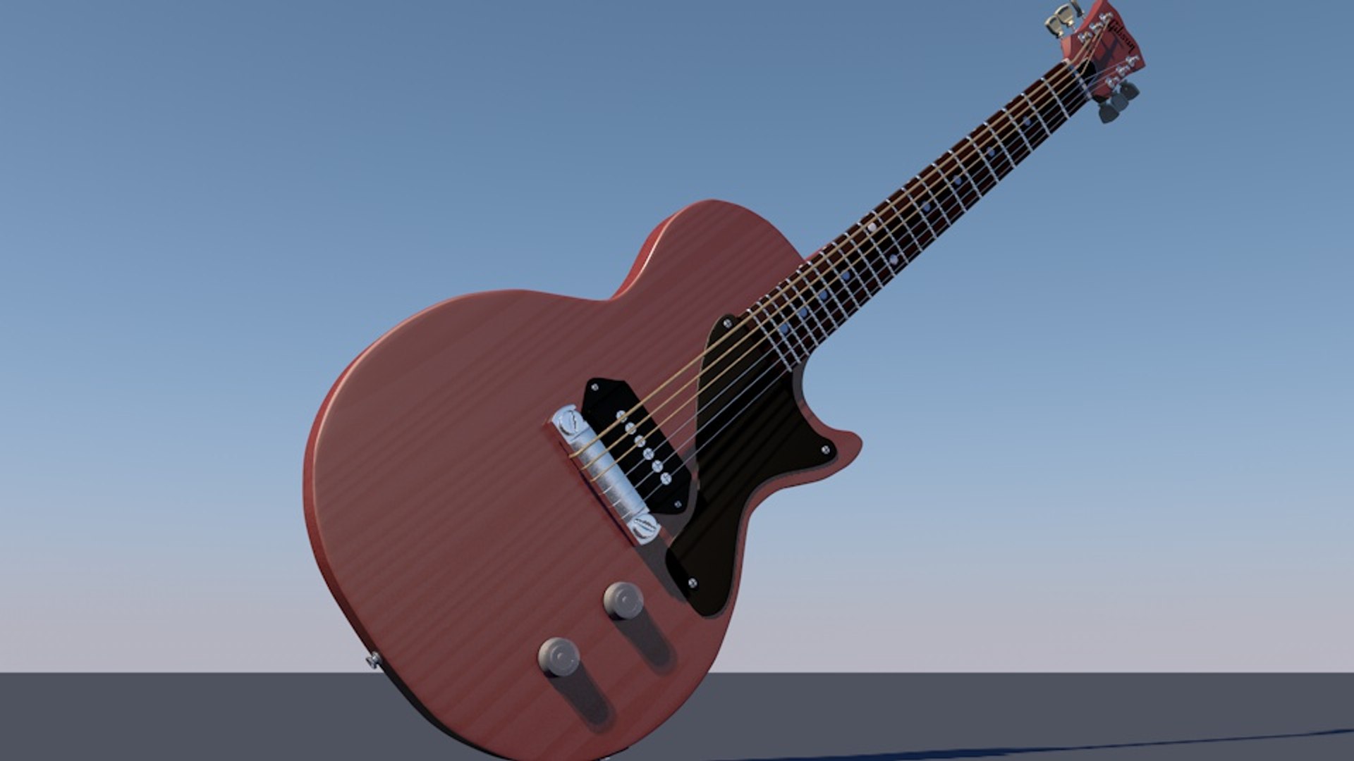 3D Iconic Les Paul Jr - TurboSquid 1541417