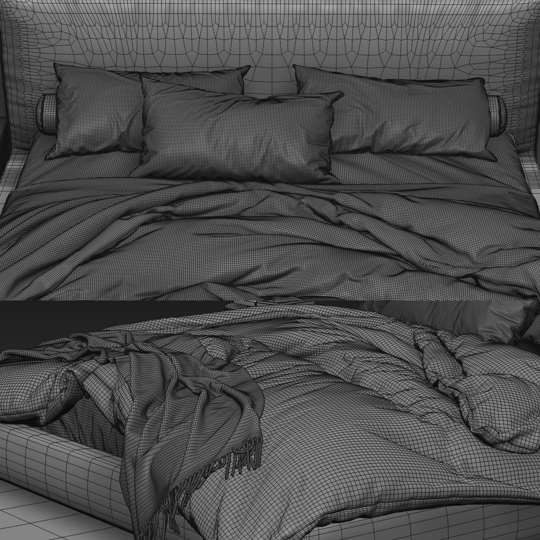 Bed Colection 02 3d Model Turbosquid 1330251